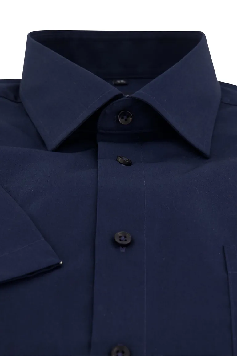 Casa Moda overhemd korte mouw navy uni