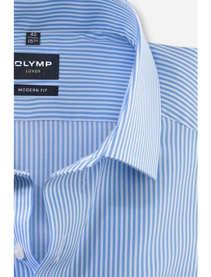 Olymp overhemd blauw Modern Fit