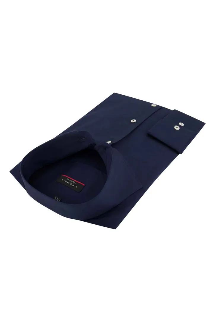 Donkerblauw overhemd Eterna