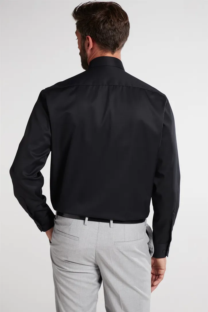 Eterna zwart overhemd Comfort Fit
