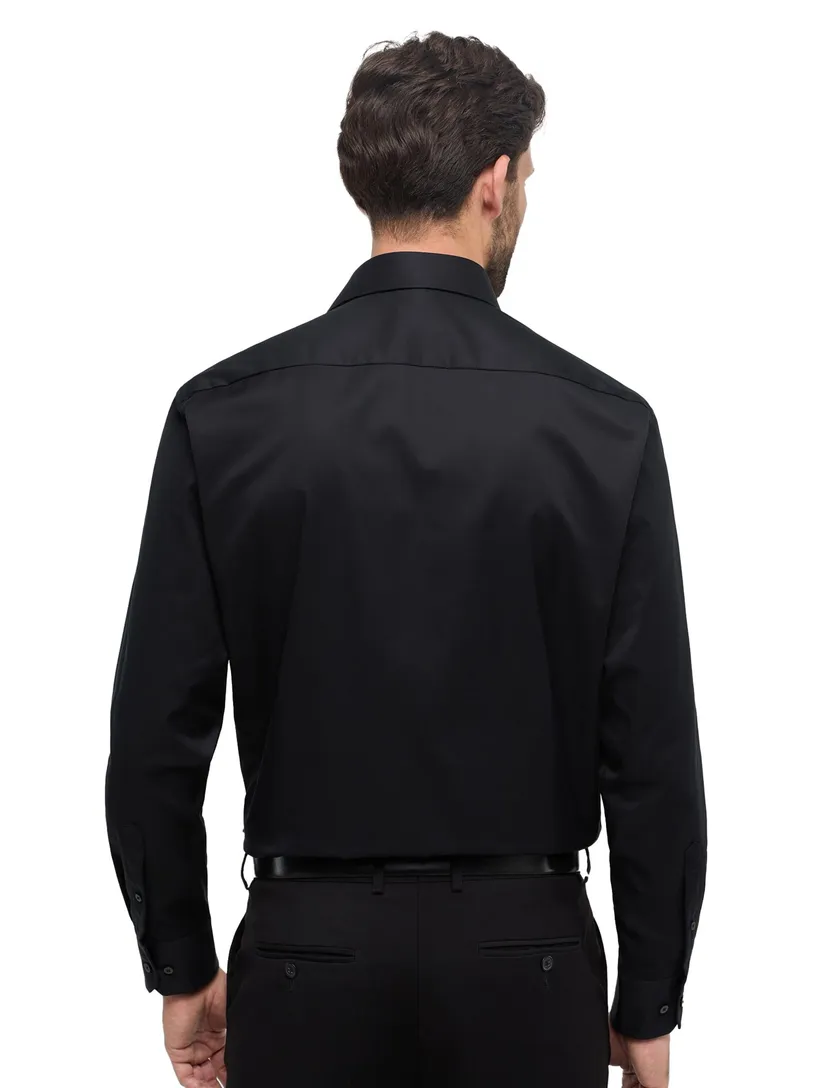 Eterna zwart overhemd Comfort Fit