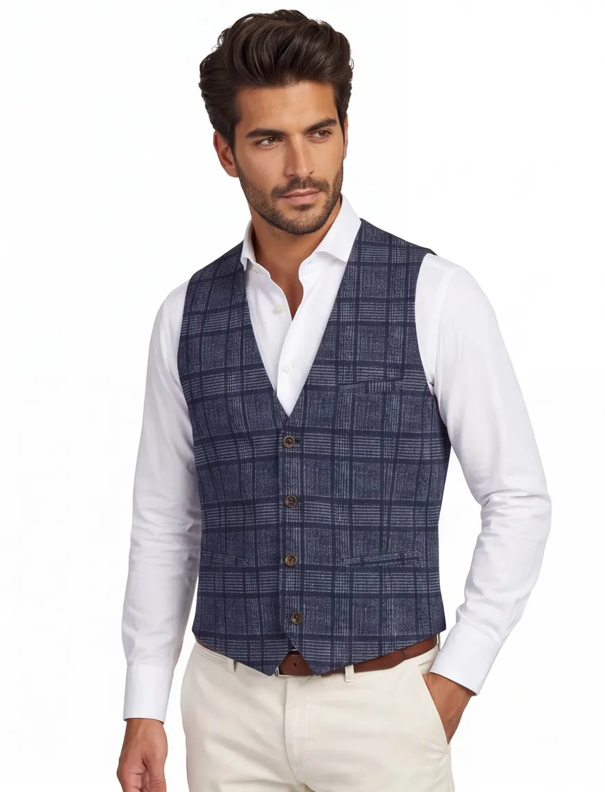 Blue Industy gilet donkerblauw