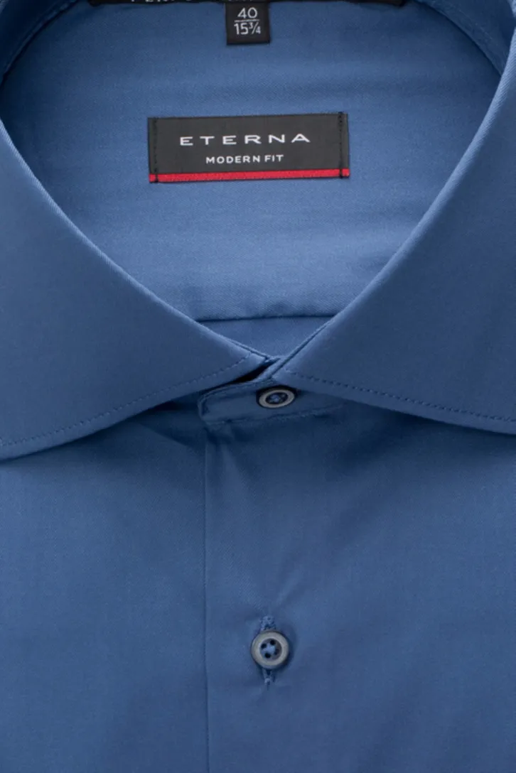 Eterna overhemd Modern Fit blauw