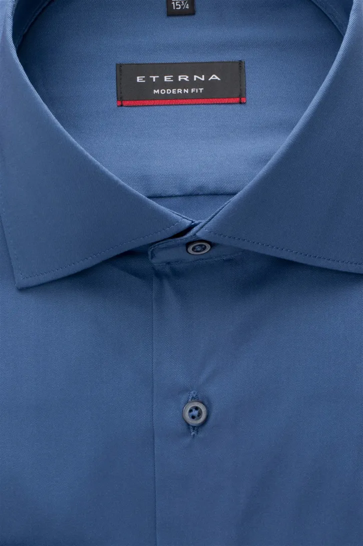 Eterna overhemd Modern Fit blauw