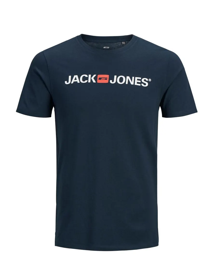 Navy t-shirt Jack & Jones Plus Size met opdruk