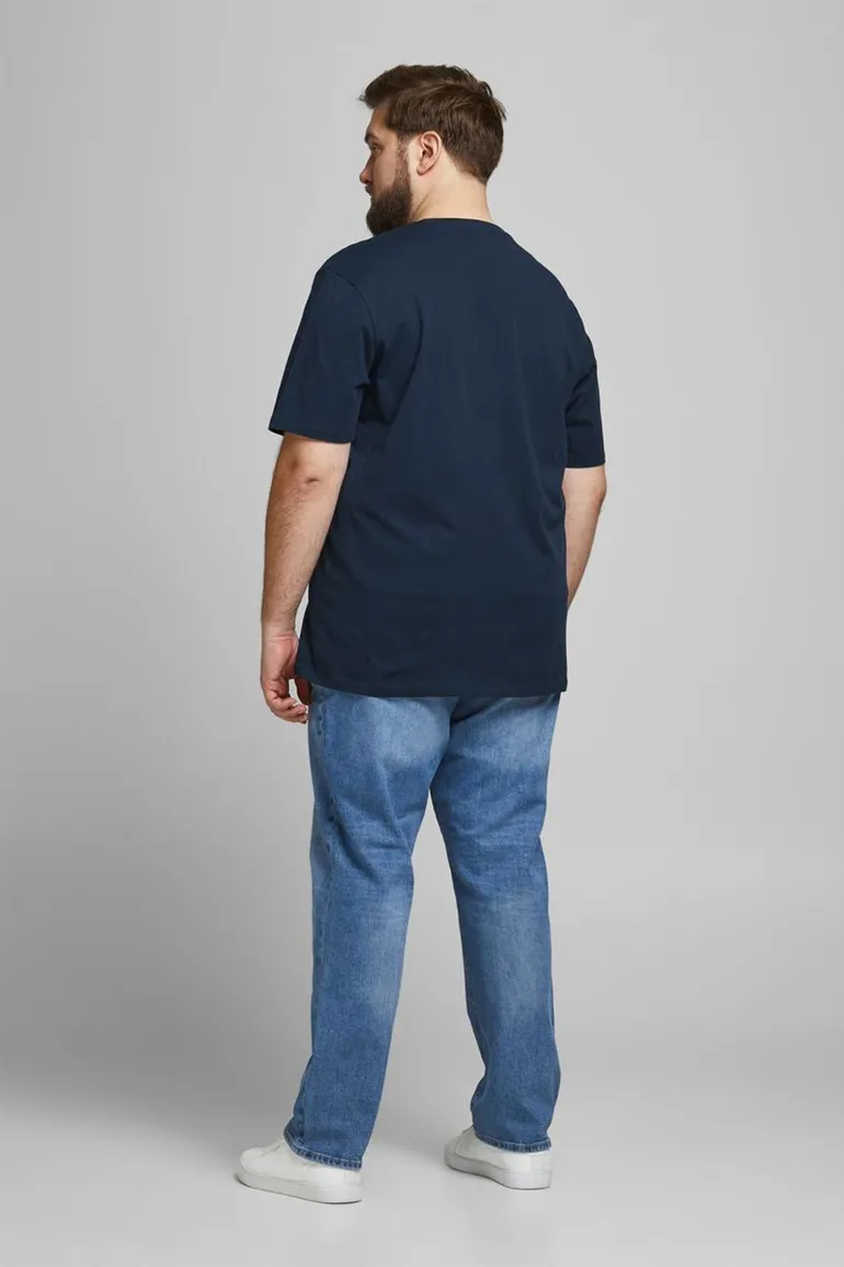 Navy t-shirt Jack & Jones Plus Size met opdruk
