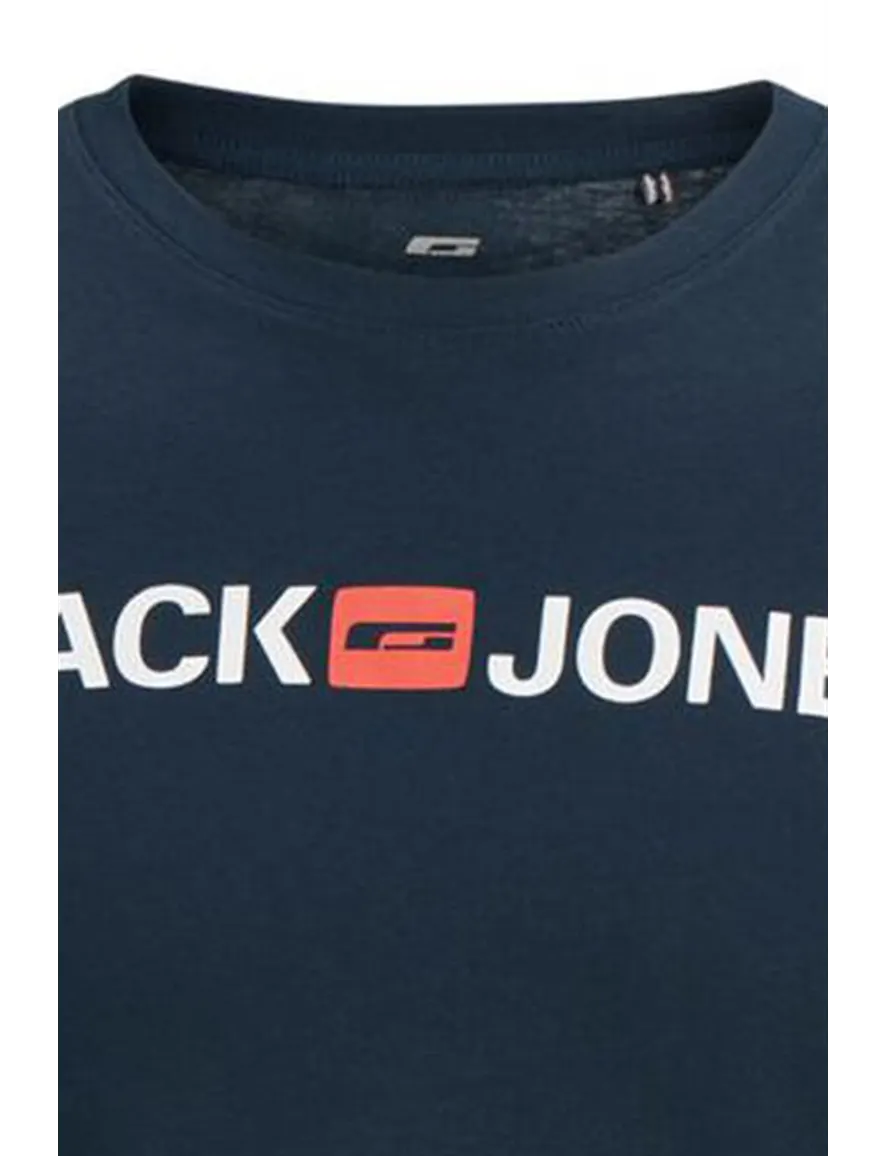 Navy t-shirt Jack & Jones Plus Size met opdruk
