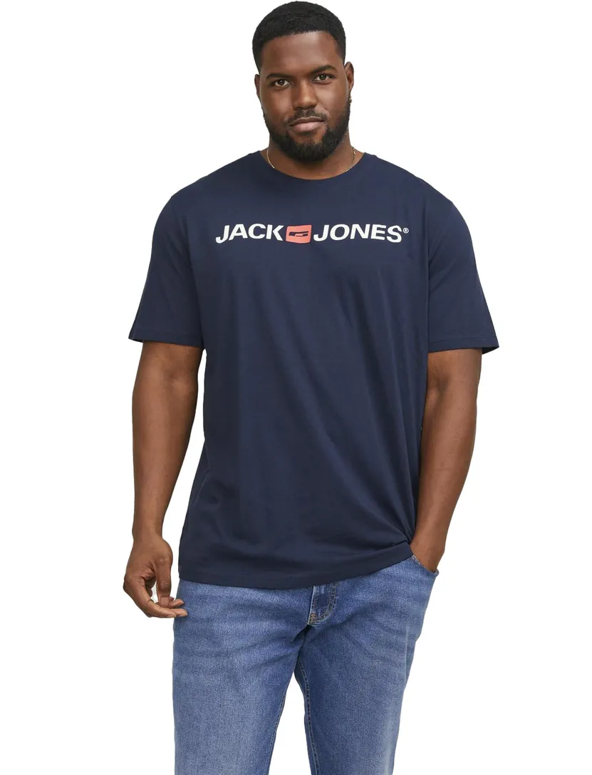 Jack & Jones t-shirt Plus Size donkerblauw