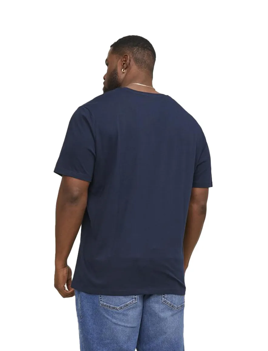 Navy t-shirt Jack & Jones Plus Size met opdruk