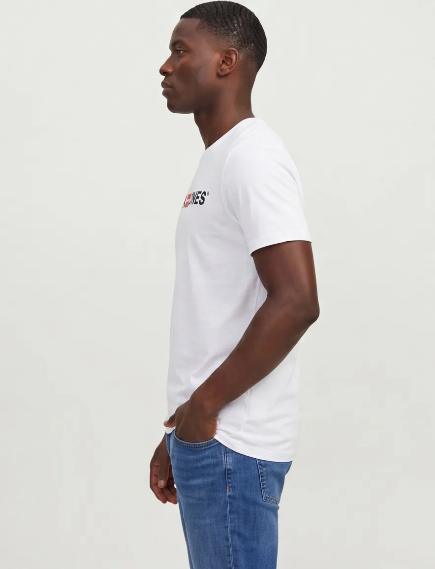 Jack & Jones t-shirt Plus Size wit