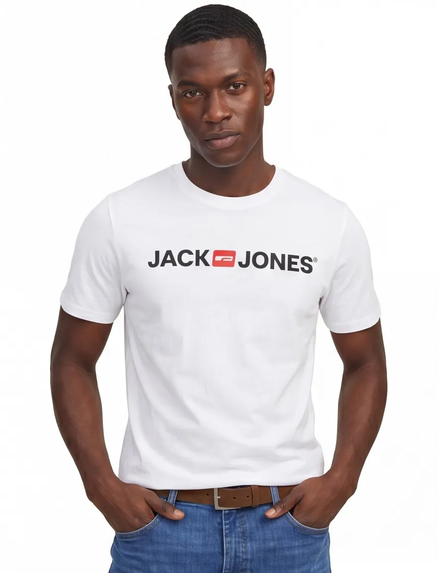 Jack & Jones t-shirt Plus Size wit