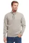 Barbour half zip trui grijs gemêleerd wol