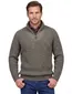 Barbour half zip trui groen gemeleerd