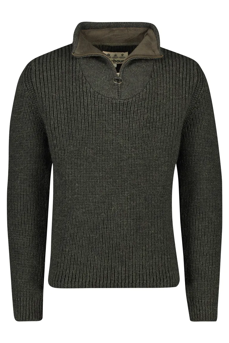 Barbour trui groen wol
