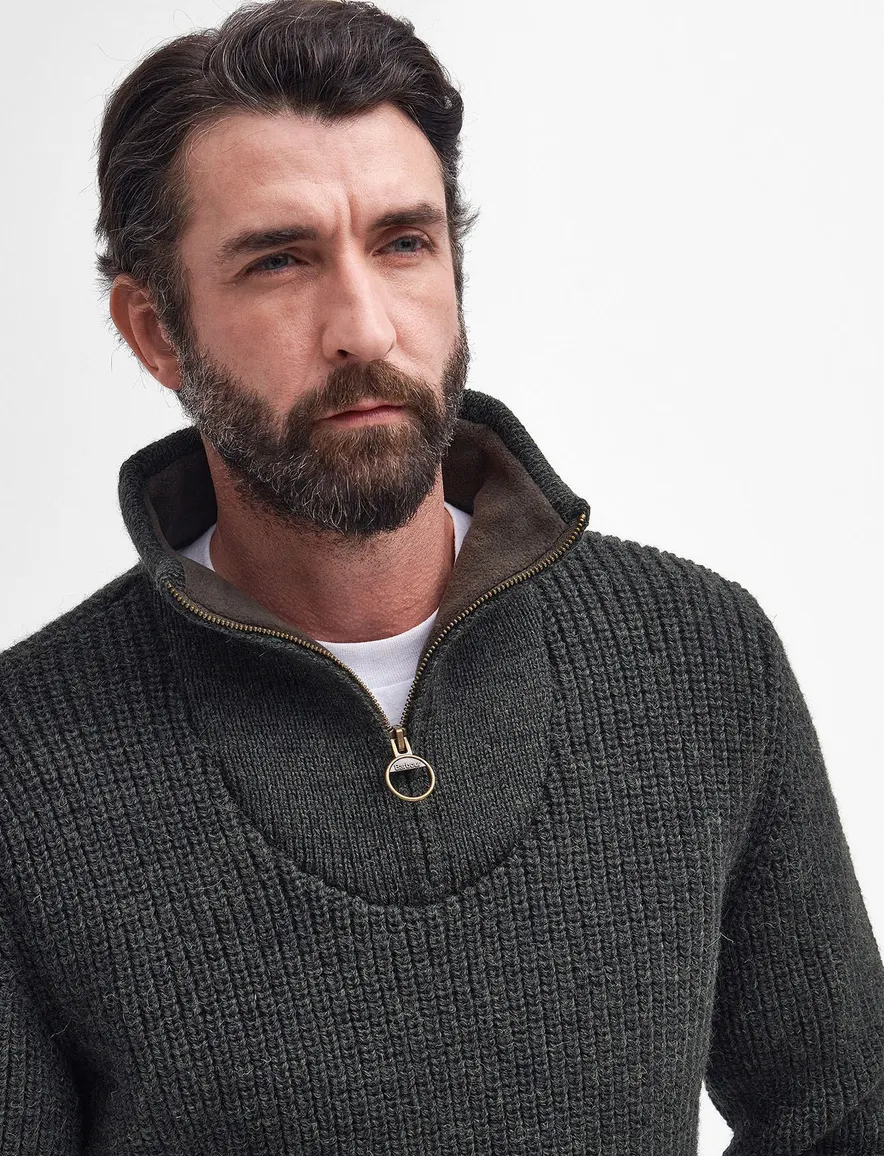 Barbour trui groen wol
