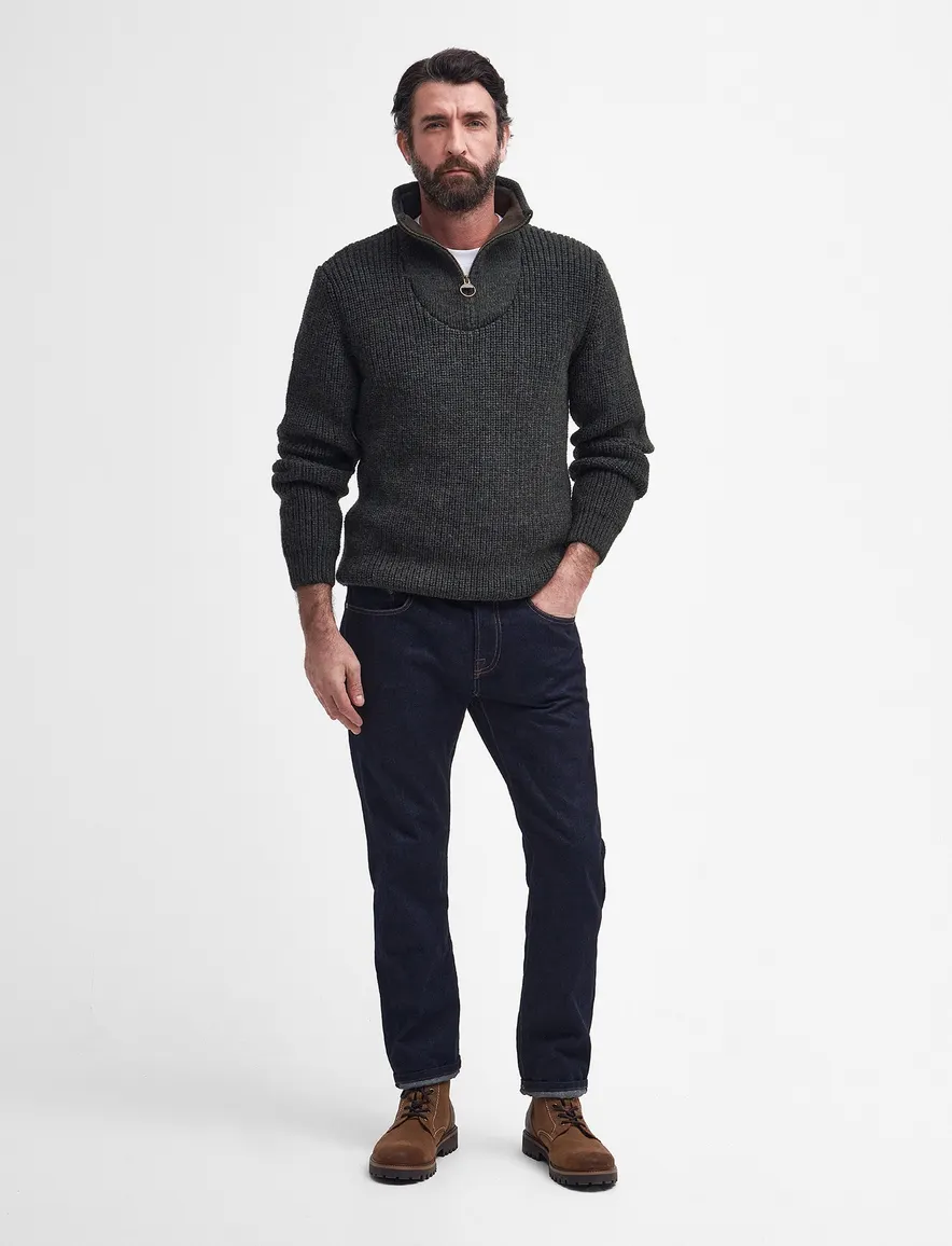 Barbour trui groen wol
