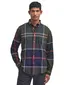 Barbour casual overhemd navy normale fit geruit button down boord