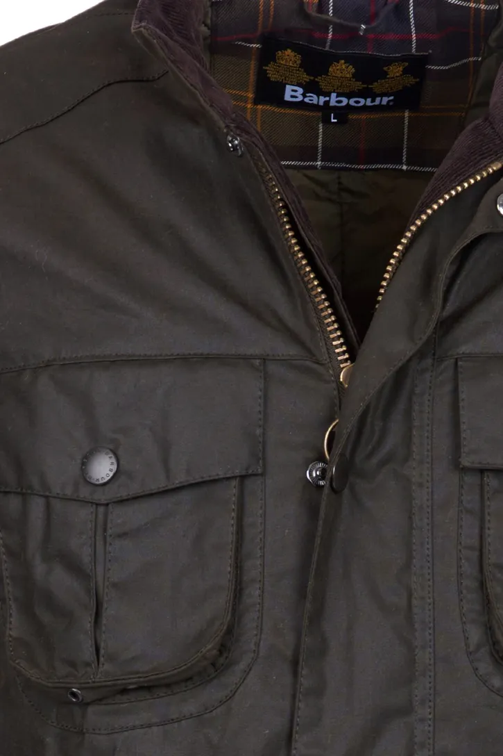 Barbour jack donkergroen