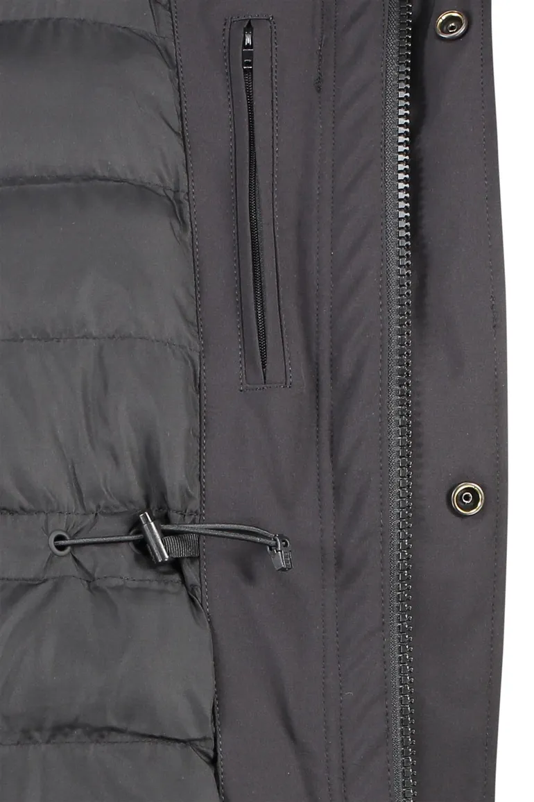 Airforce Snow parka zwart met capuchon