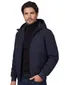 bomber Airforce donkerblauw slim fit effen rits
