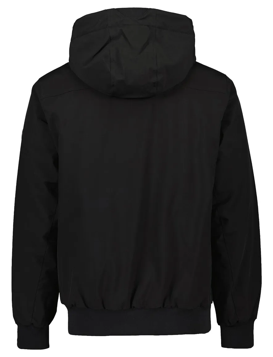 bomber Airforce zwart slim fit effen rits