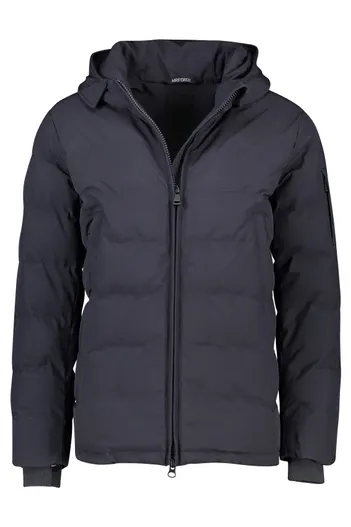 Airforce Airforce Mitchell winterjas donkerblauw slim fit effen rits