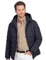Airforce Mitchell winterjas donkerblauw slim fit effen rits