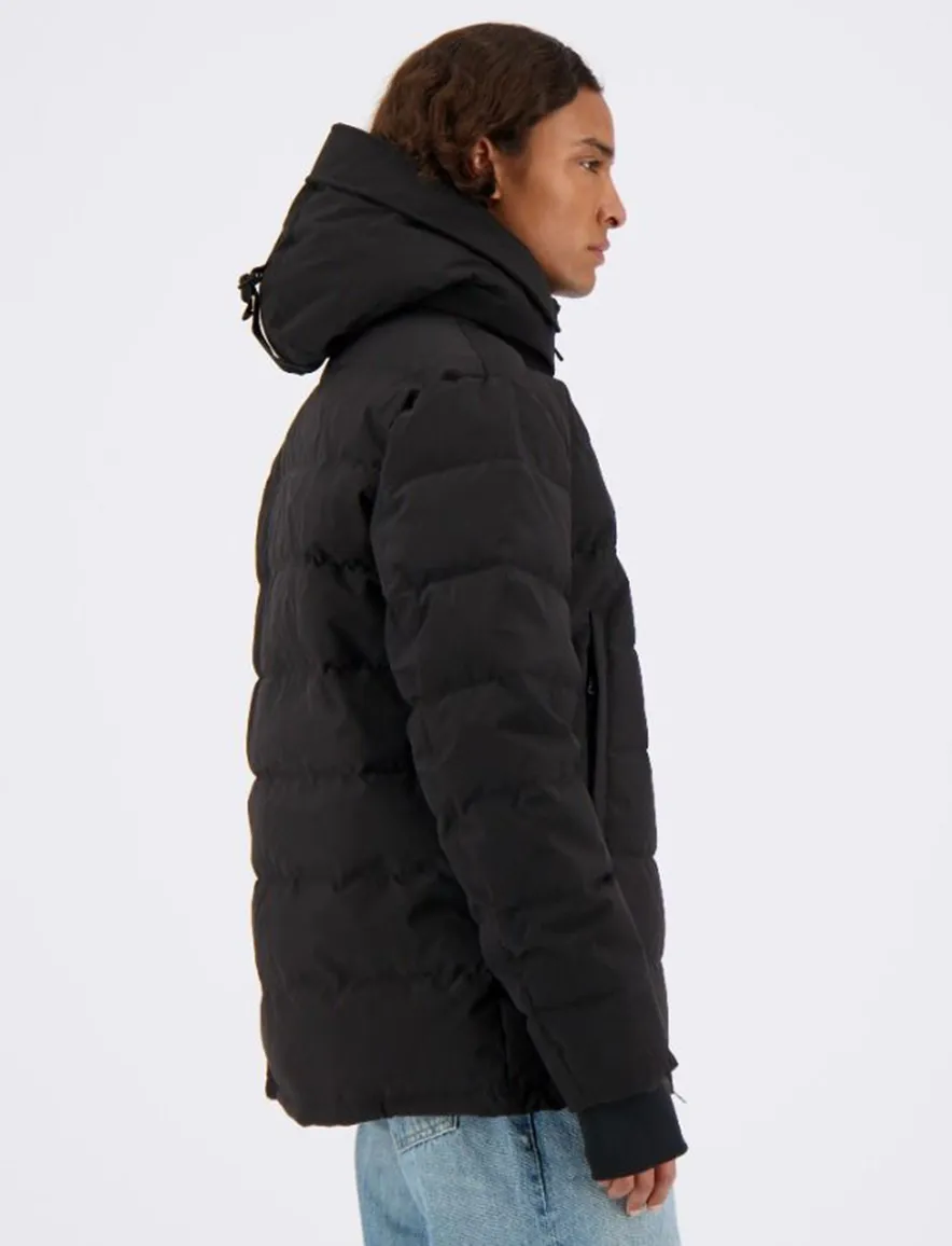 Zwarte winterjas Mitchell Airforce kort