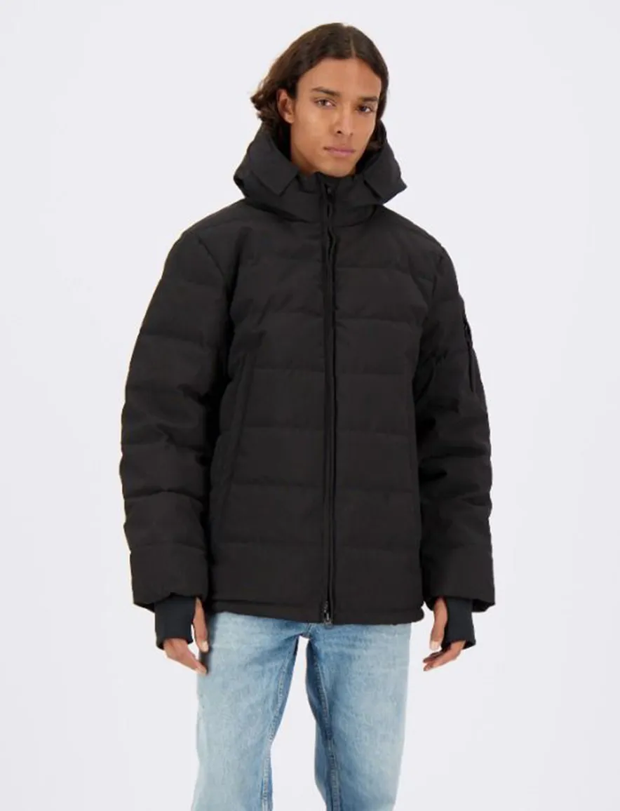 Zwarte winterjas Mitchell Airforce kort