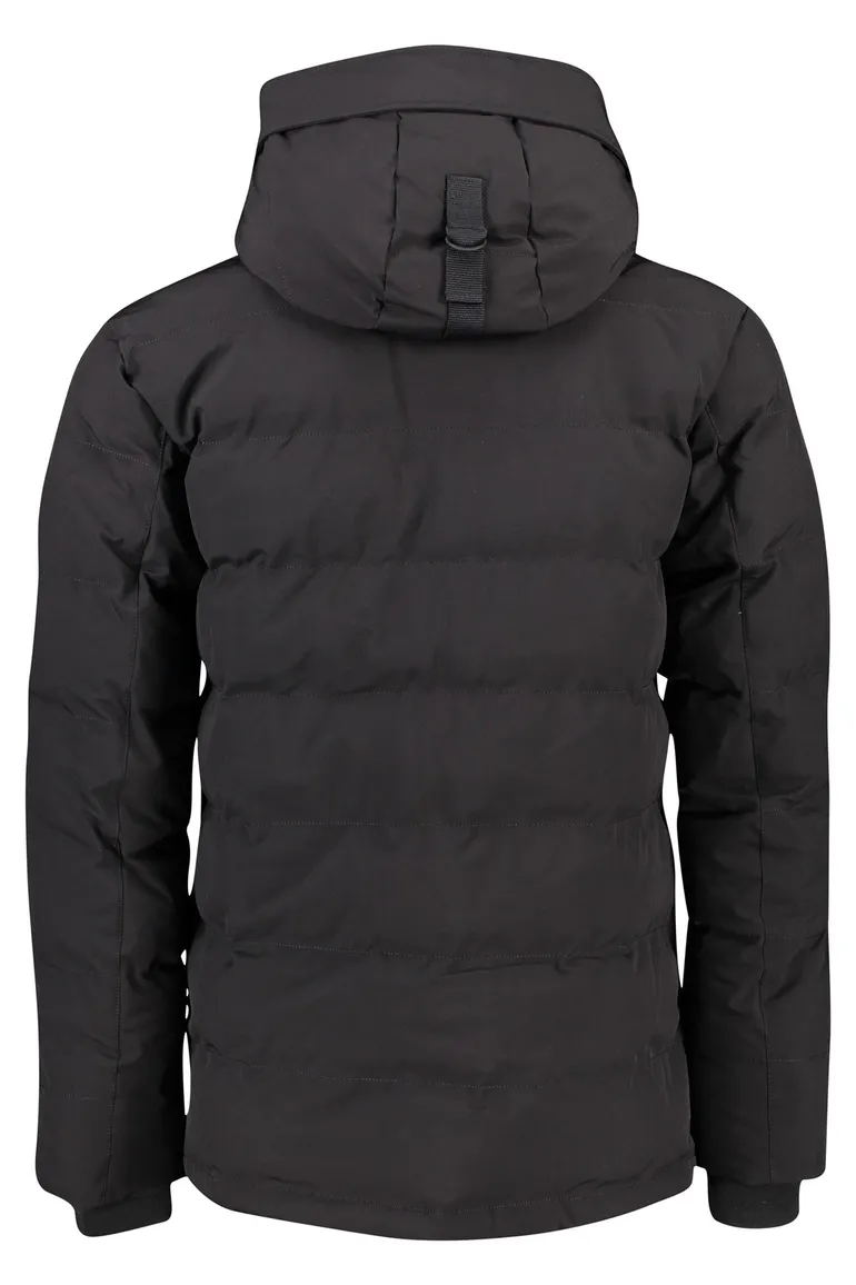 Zwarte winterjas Mitchell Airforce kort