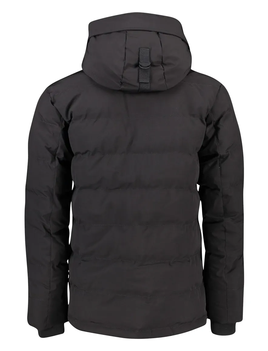 Zwarte winterjas Mitchell Airforce kort