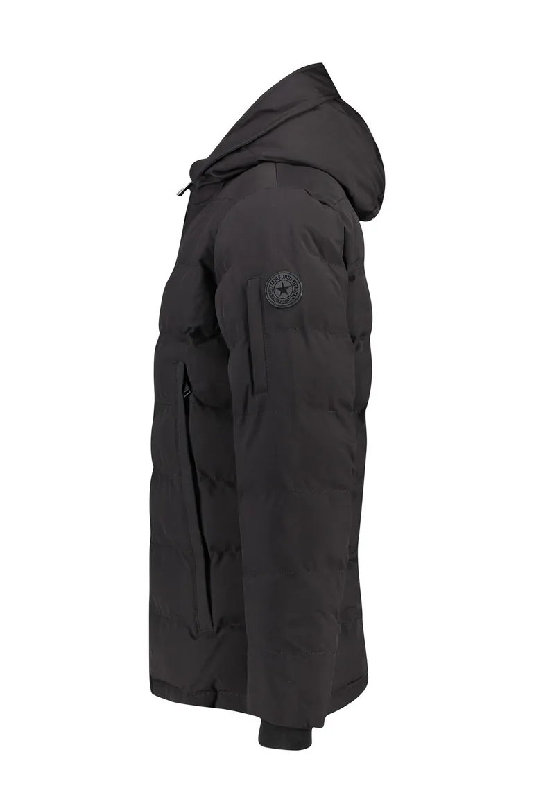 Zwarte winterjas Mitchell Airforce kort