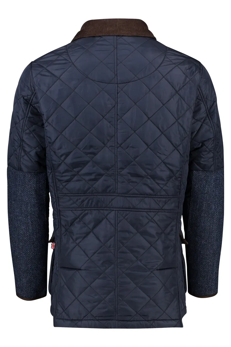 Wellington of Billmore tussenjas donkerblauw effen