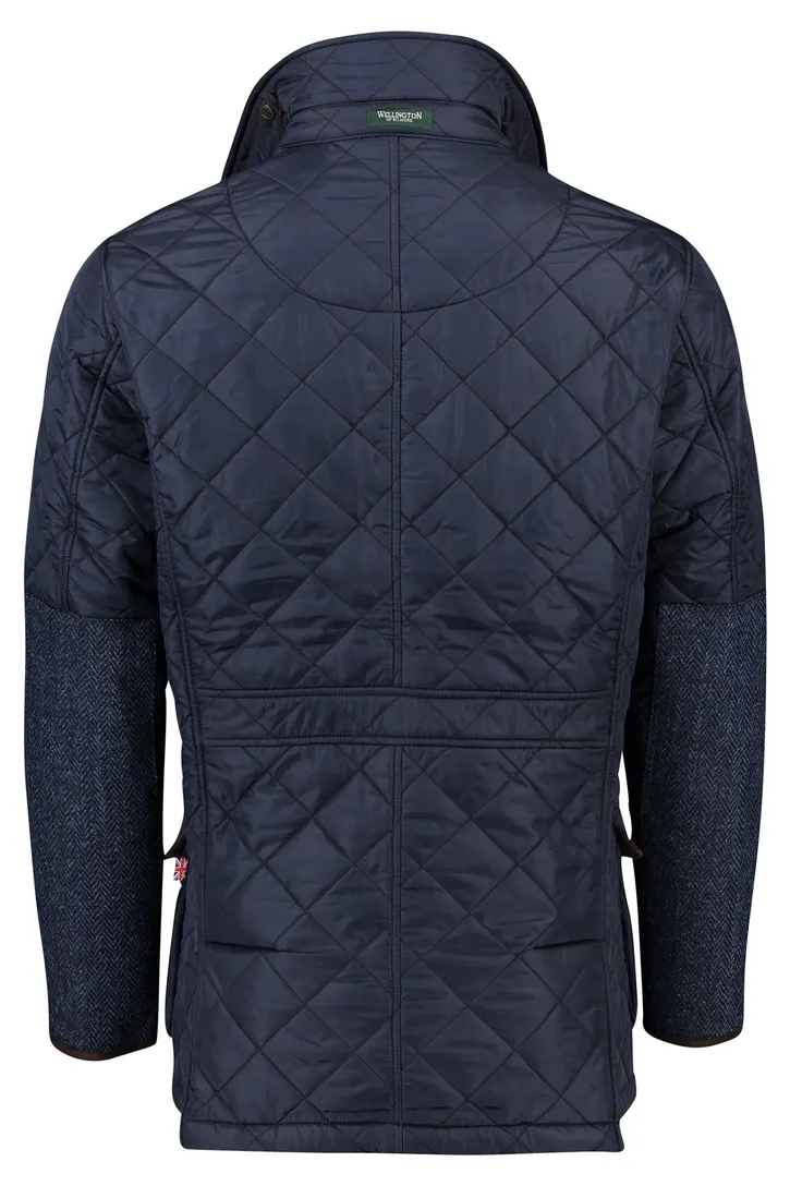 Wellington of Billmore tussenjas donkerblauw effen