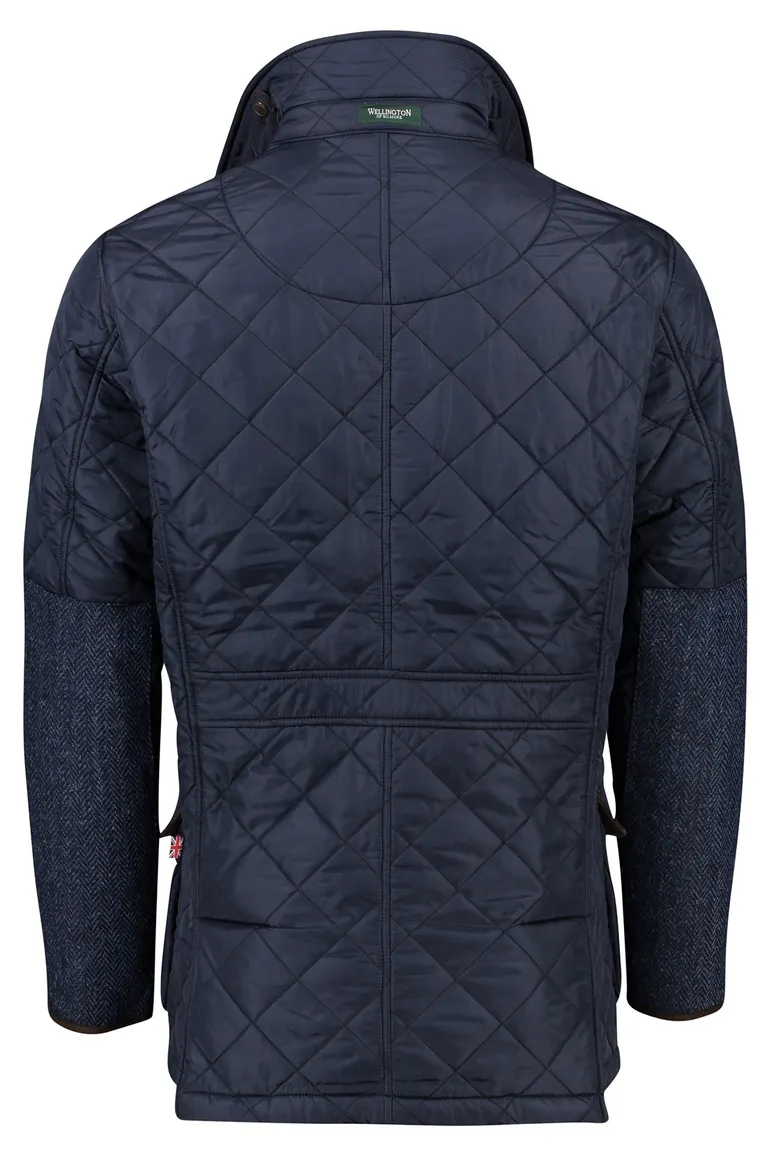 Wellington of Billmore tussenjas donkerblauw effen