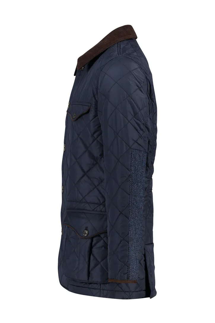 Wellington of Billmore tussenjas donkerblauw effen