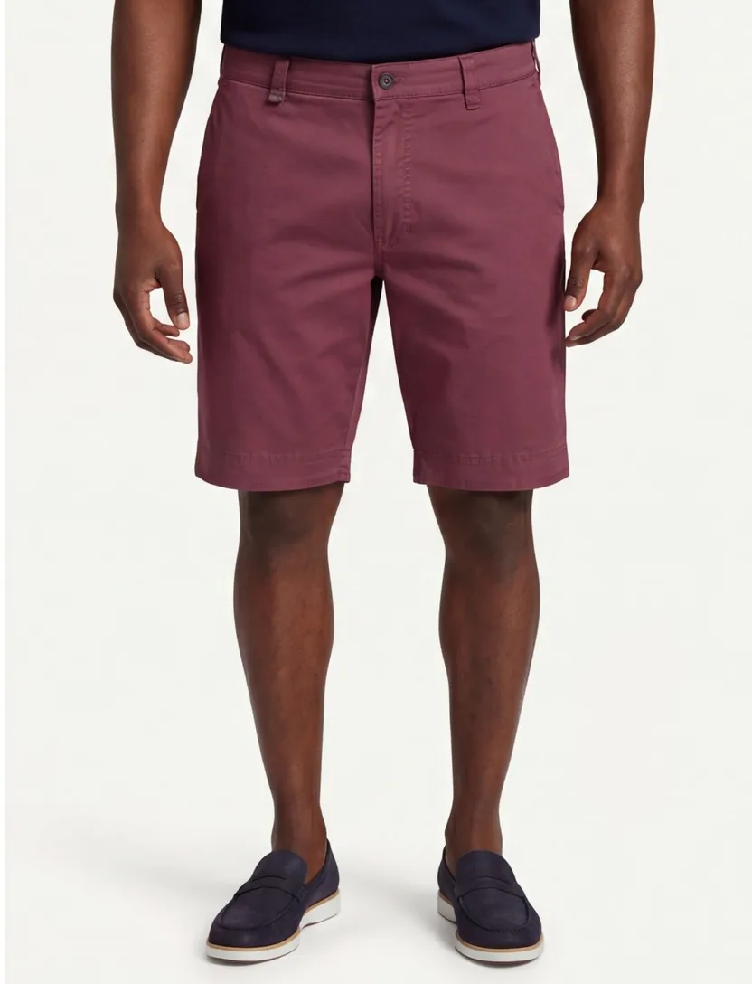 Korte broek M.E.N.S.bordeaux rood Kuba