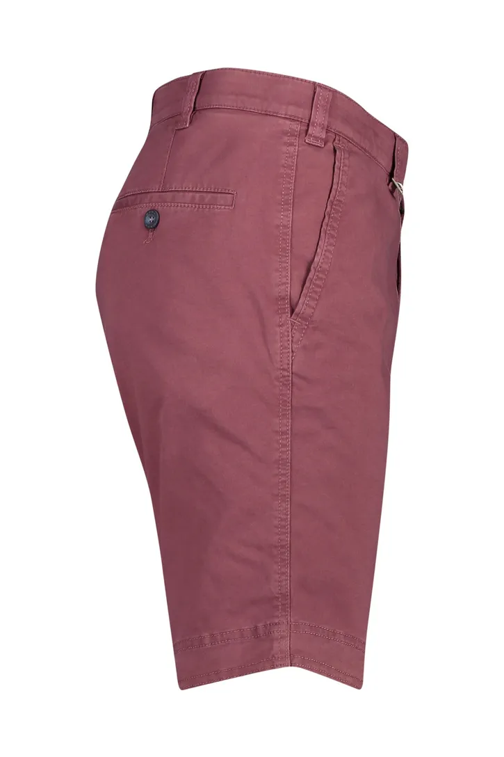 Korte broek M.E.N.S.bordeaux rood Kuba