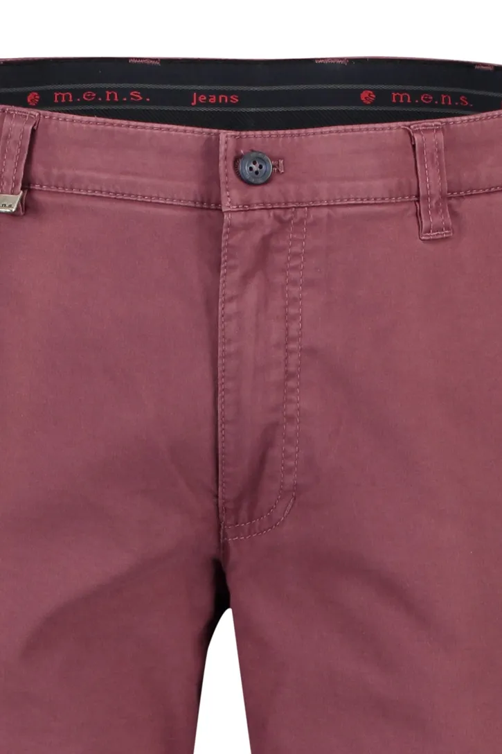 Korte broek M.E.N.S.bordeaux rood Kuba