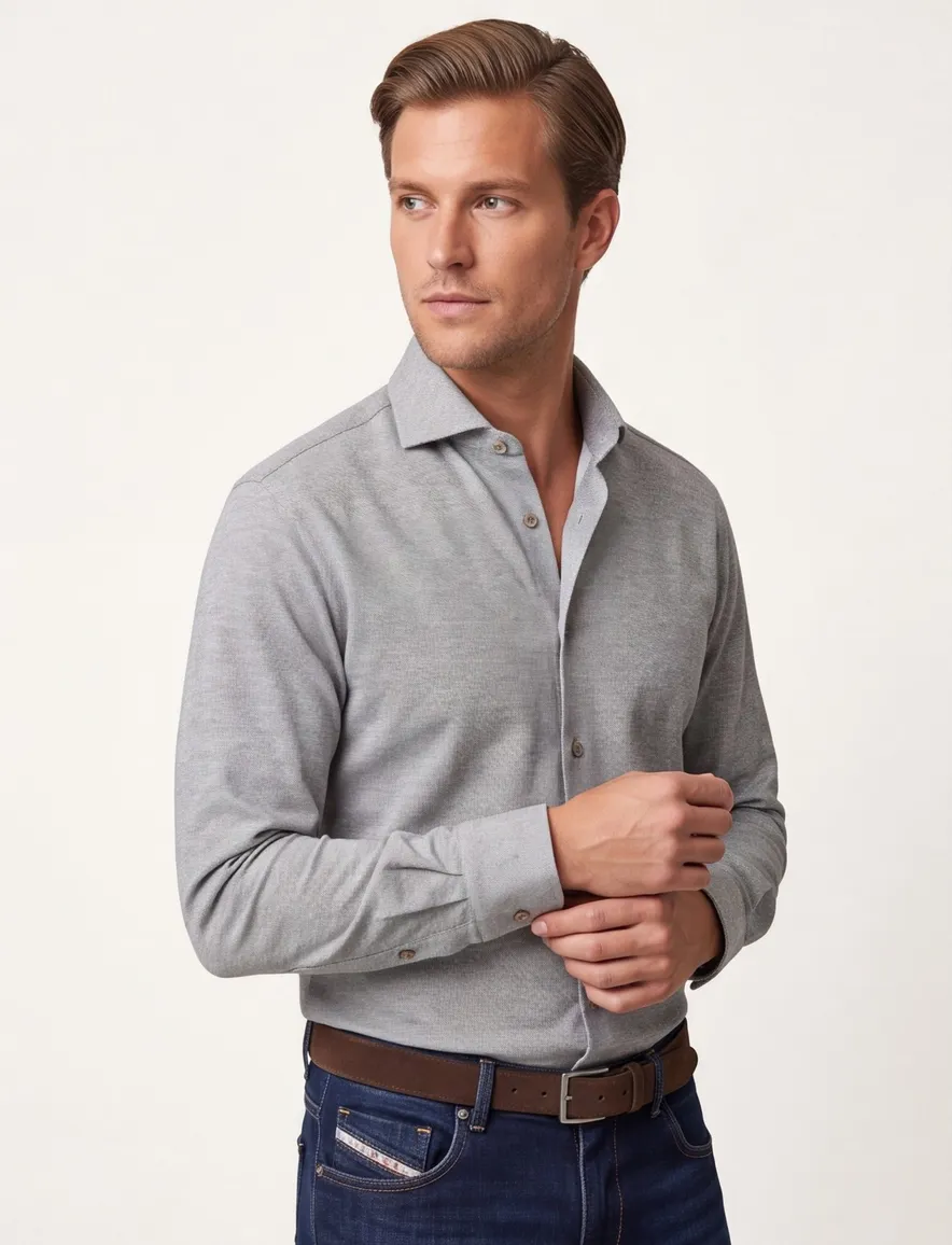 Overhemd Ledub groen Modern Fit