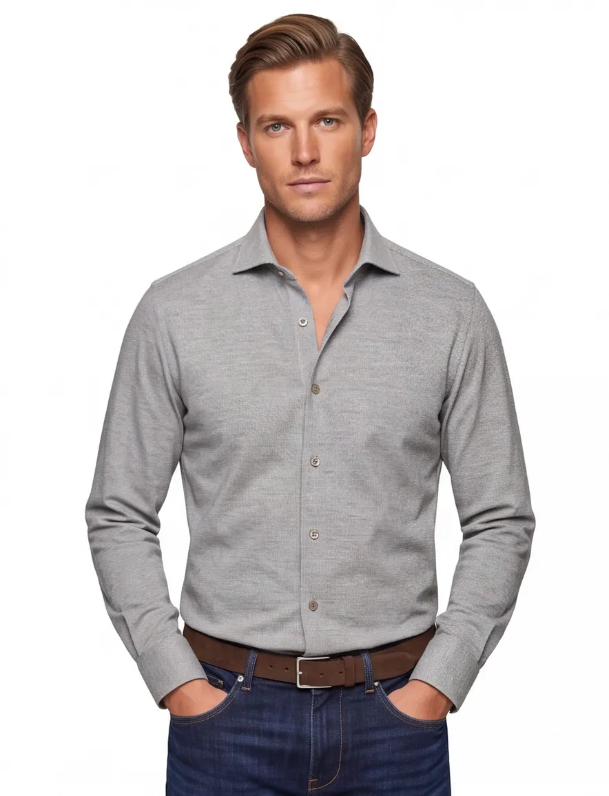 Overhemd Ledub groen Modern Fit