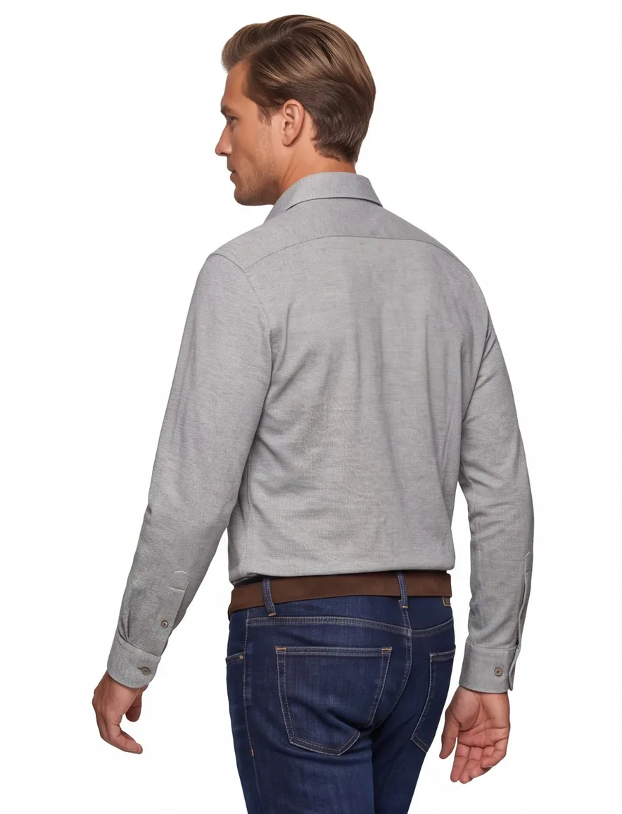 Overhemd Ledub groen Modern Fit