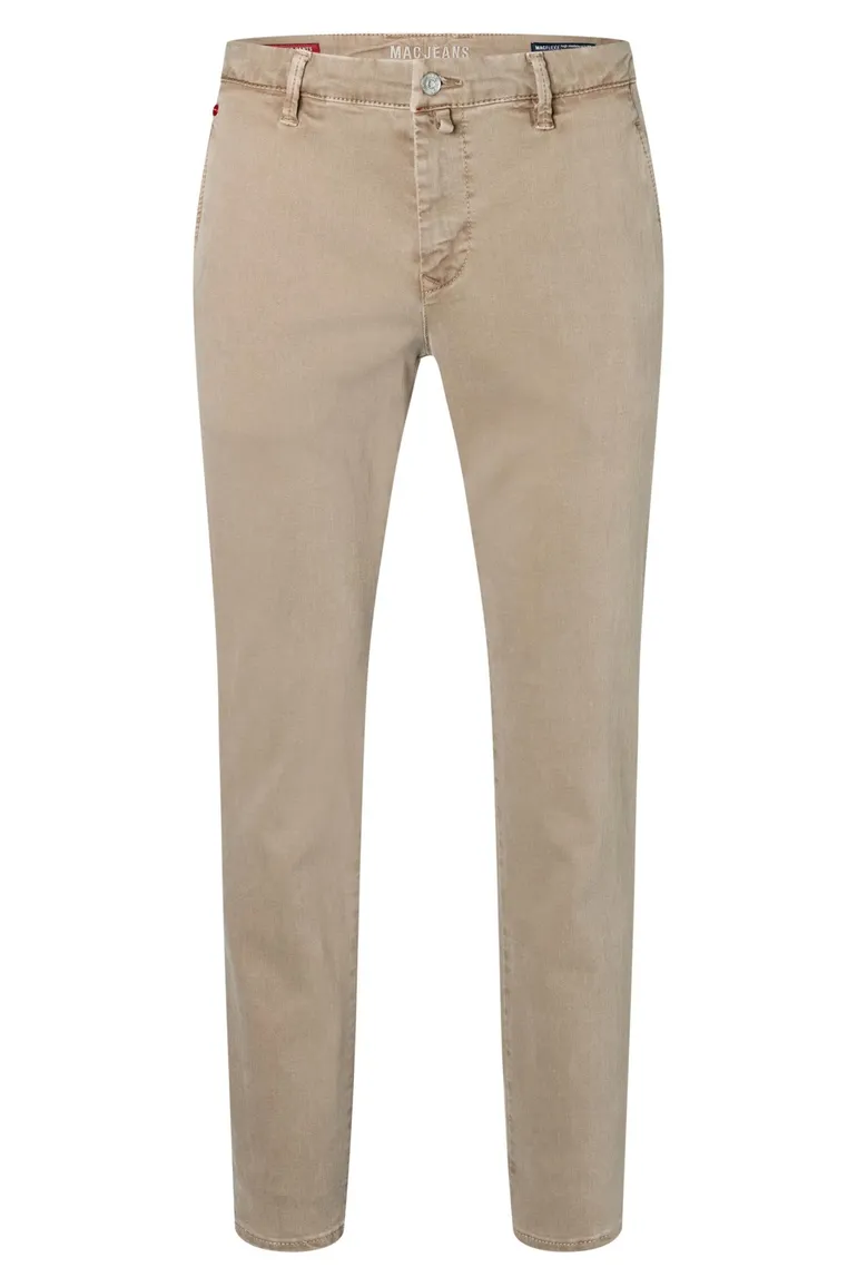 pantalon Mac beige effen