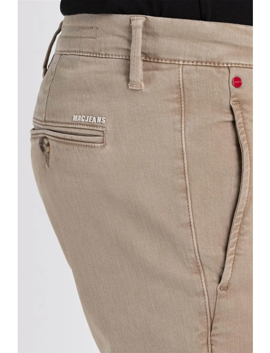 pantalon Mac beige effen