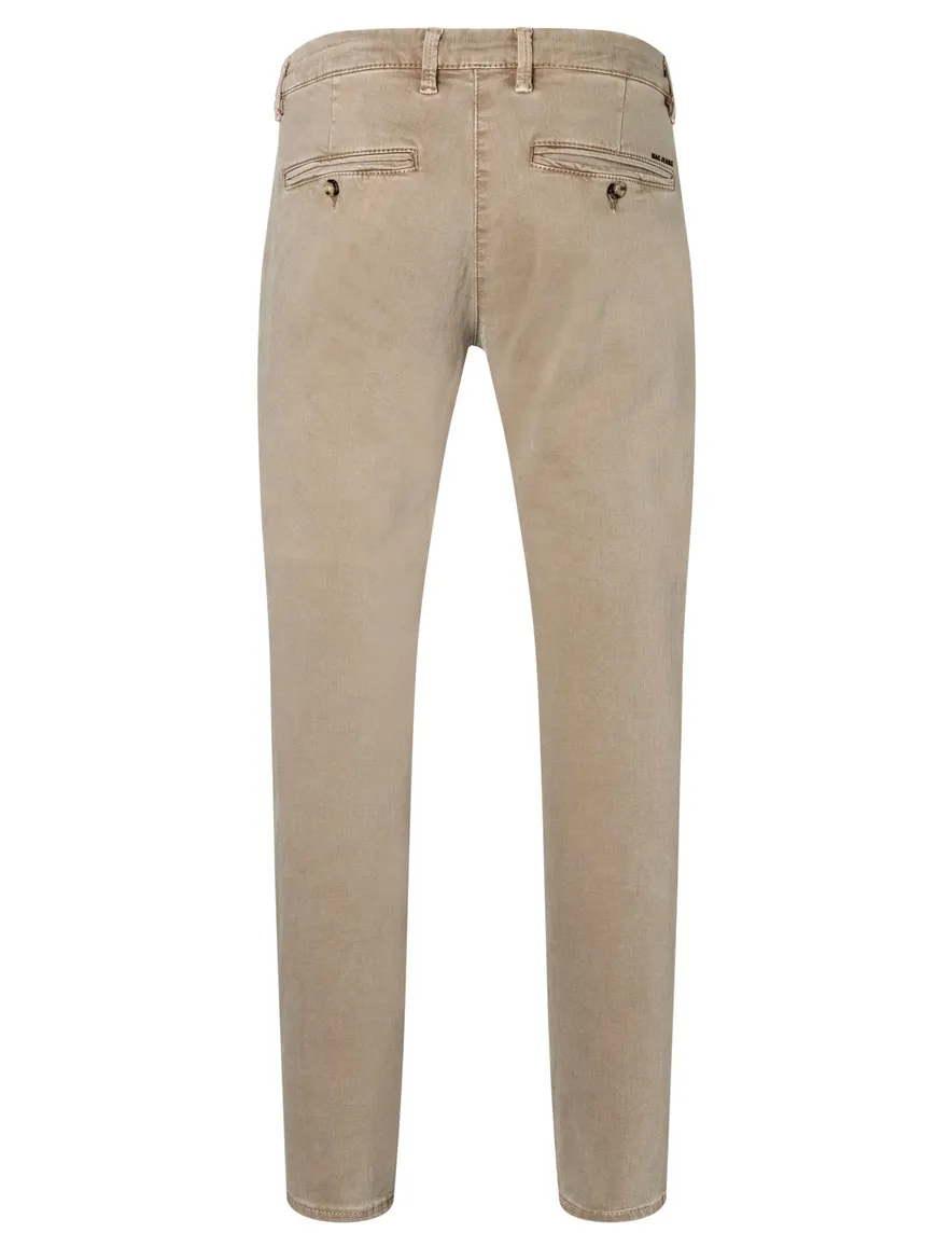 pantalon Mac beige effen