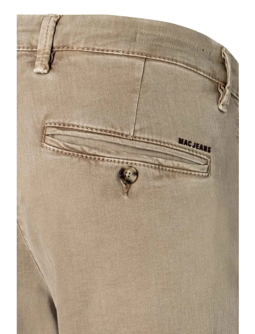 pantalon Mac beige effen