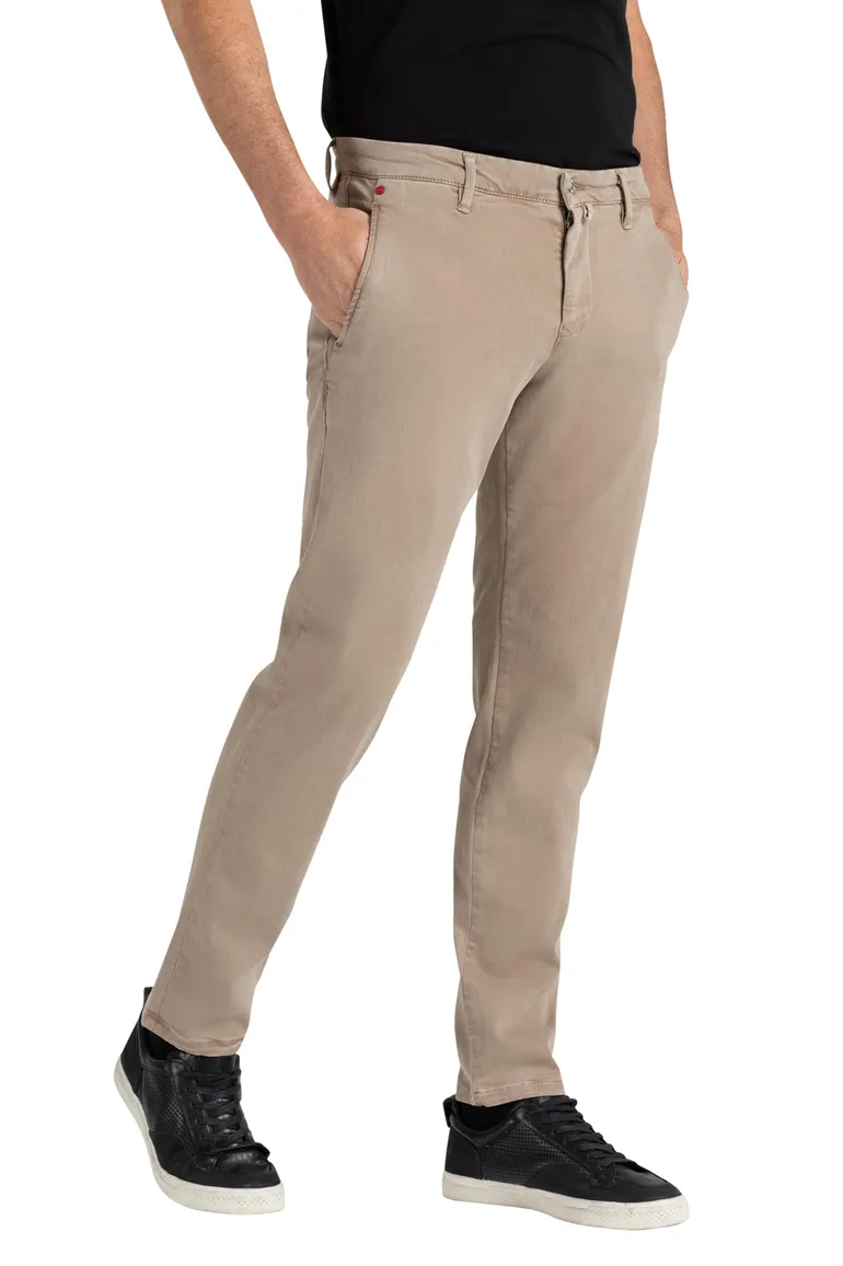 pantalon Mac beige effen