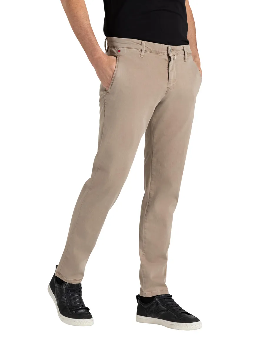 pantalon Mac beige effen