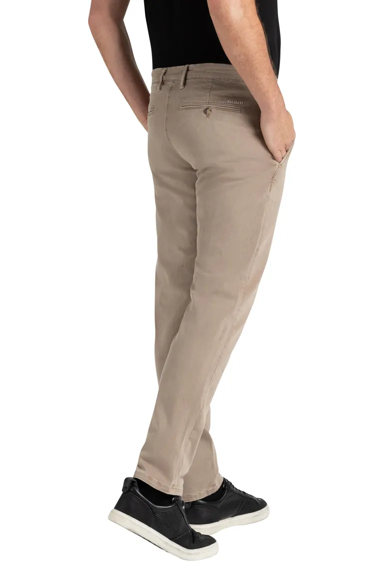 pantalon Mac beige effen