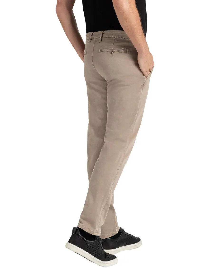 pantalon Mac beige effen